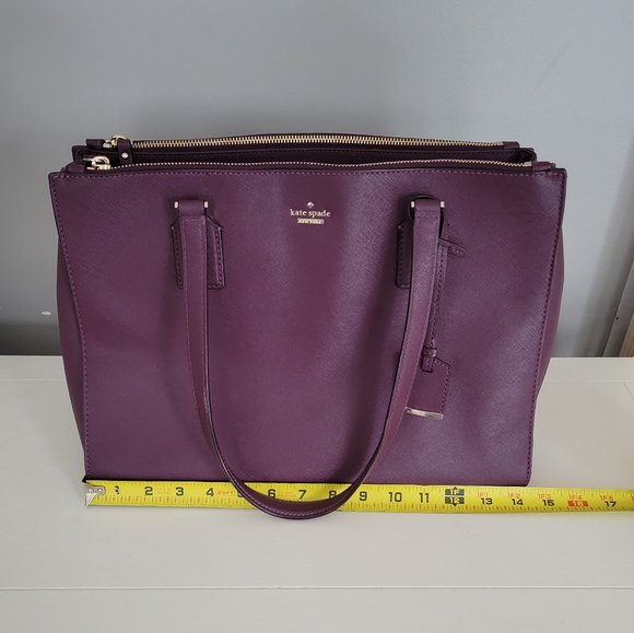Kate Spade large purple purse handbag - Picture 10 of 14